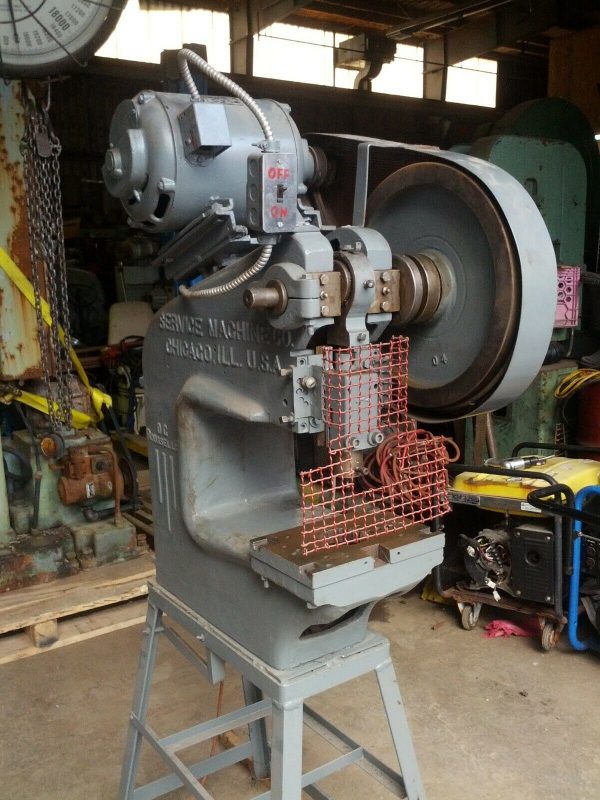 5 Ton Punch Press, Deep Throat, Rouselle Mod.0G, air controls, 300 SPM ...