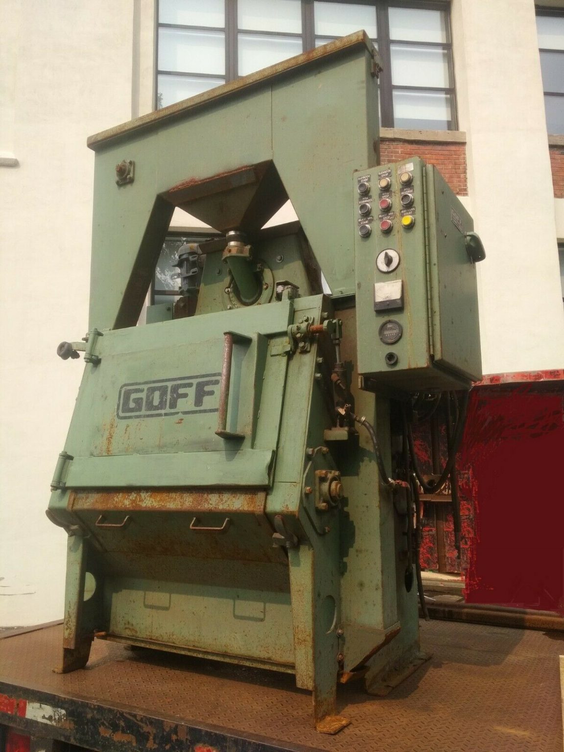 Goff Model 3BB Tumble Blaster, in good condition, Wheelabrator dust